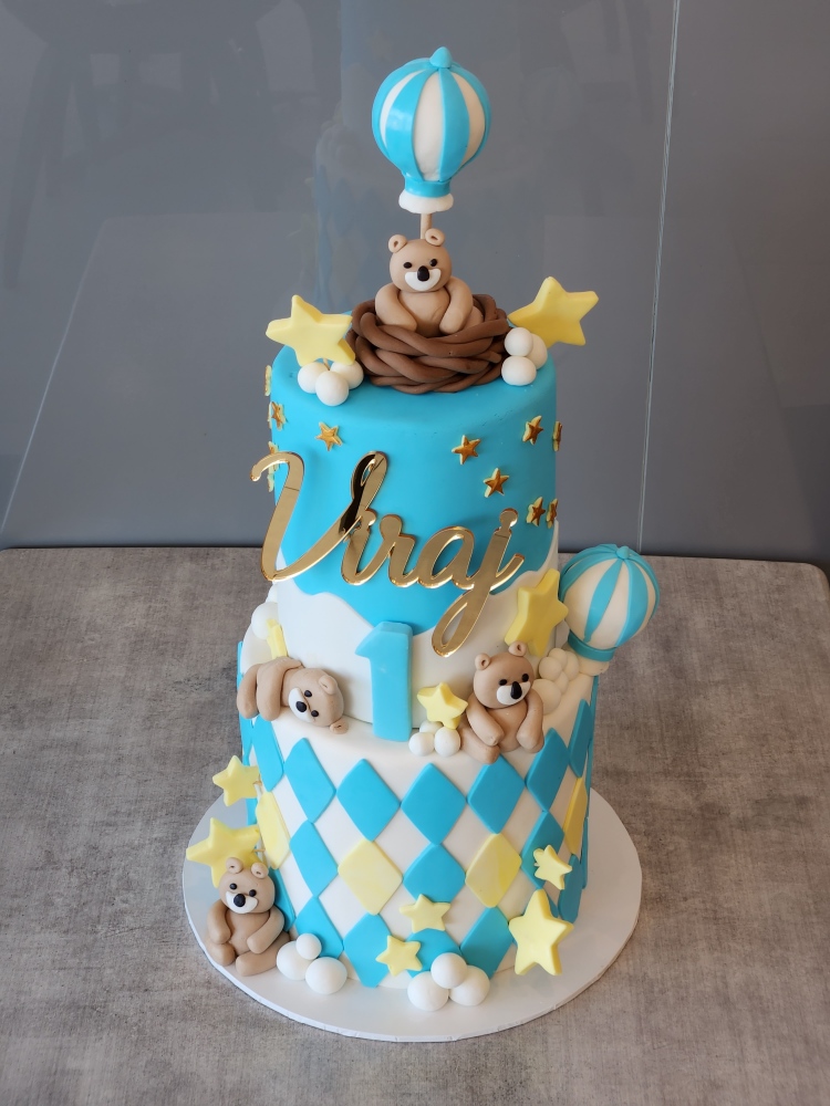 Hot air balloon and Teddy bear 1